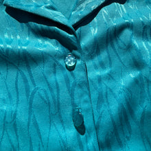 Load image into Gallery viewer, 80s Shiny Cerulean Dress

