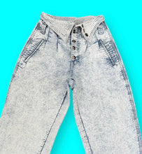 Load image into Gallery viewer, 80s Accent Acid Wash Jeans
