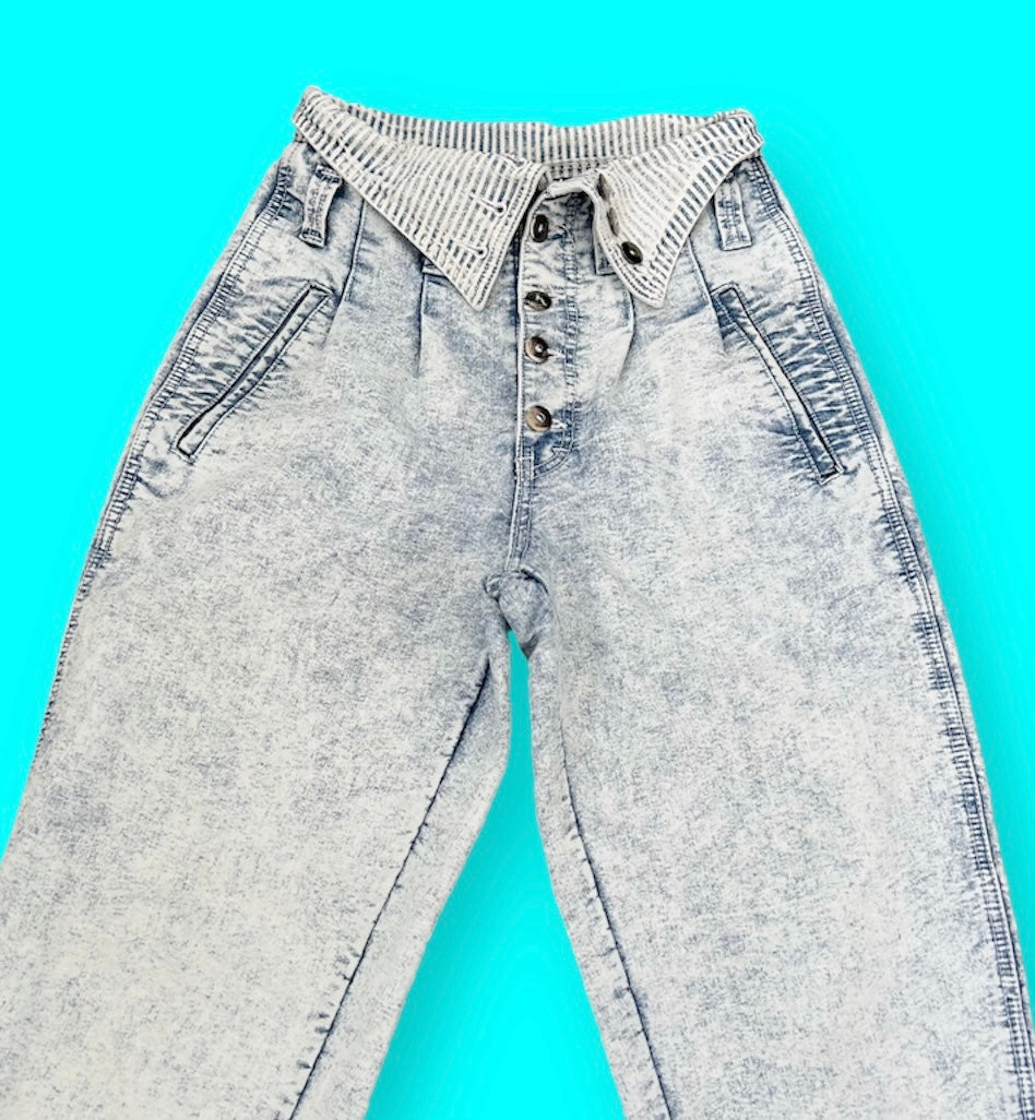 80s Accent Acid Wash Jeans