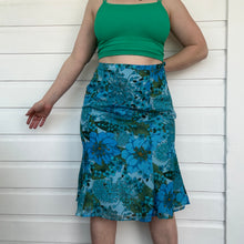 Load image into Gallery viewer, 90s Floral Sheer Midi Skirt
