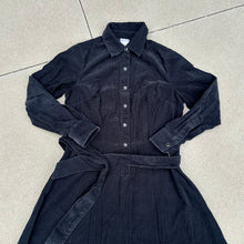 Load image into Gallery viewer, Black Corduroy Dress
