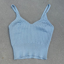 Load image into Gallery viewer, Sky Blue Knit Tank
