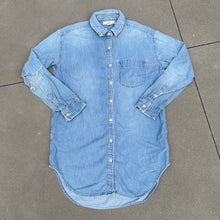 Load image into Gallery viewer, Distressed Denim Button-Down
