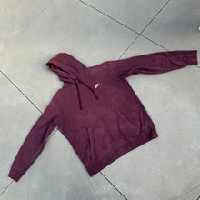 Load image into Gallery viewer, Perfectly Faded Burgundy Nike Hoodie
