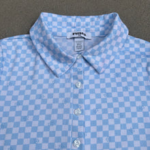 Load image into Gallery viewer, Floral Checkered Cropped Button-Down
