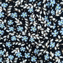 Load image into Gallery viewer, 80s Black Floral Button-Down
