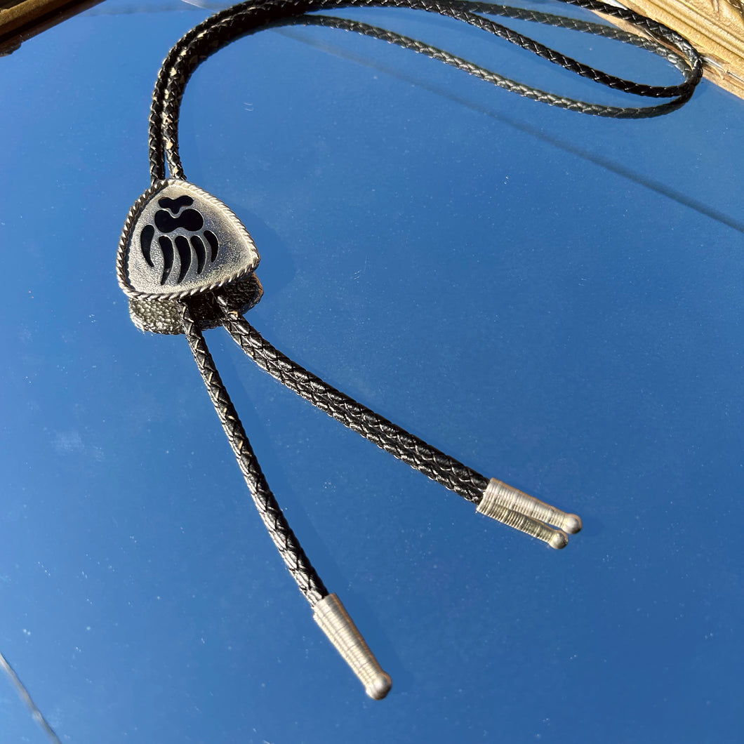 Sterling Silver Bear Claw Bolo Tie