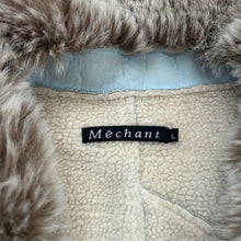 Load image into Gallery viewer, Powder Blue Suede Faux Fur Coat
