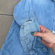 Load image into Gallery viewer, Distressed Denim Button-Down
