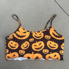 Load image into Gallery viewer, Jack-O-Lantern Cropped Tank
