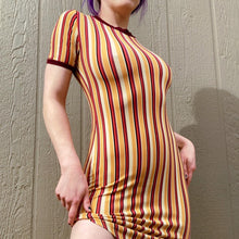 Load image into Gallery viewer, Retro Style Striped Dress
