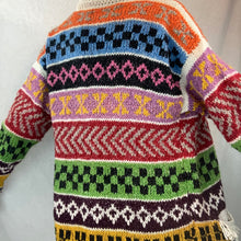 Load image into Gallery viewer, Rainbow Knitted Hippie Jacket
