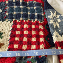 Load image into Gallery viewer, 2000 Heirloom Collections Knitted Holiday Cardigan
