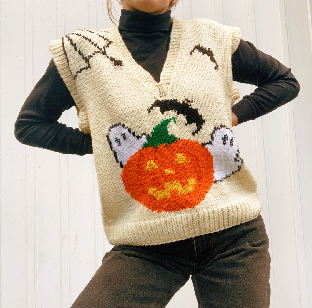 Vintage on sale halloween sweater