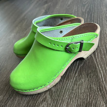 Load image into Gallery viewer, Swedish Lime Green Clogs
