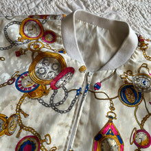 Load image into Gallery viewer, 80s Silk Clocks Jacket
