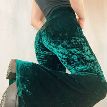 Load image into Gallery viewer, Crushed Velvet Bellbottoms
