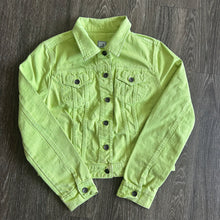 Load image into Gallery viewer, Y2K Lime Denim Jacket
