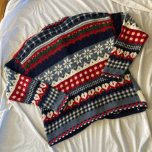 Load image into Gallery viewer, 2000 Heirloom Collections Knitted Holiday Cardigan
