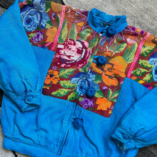 Load image into Gallery viewer, Vintage Stitched Rainbow Floral Jacket
