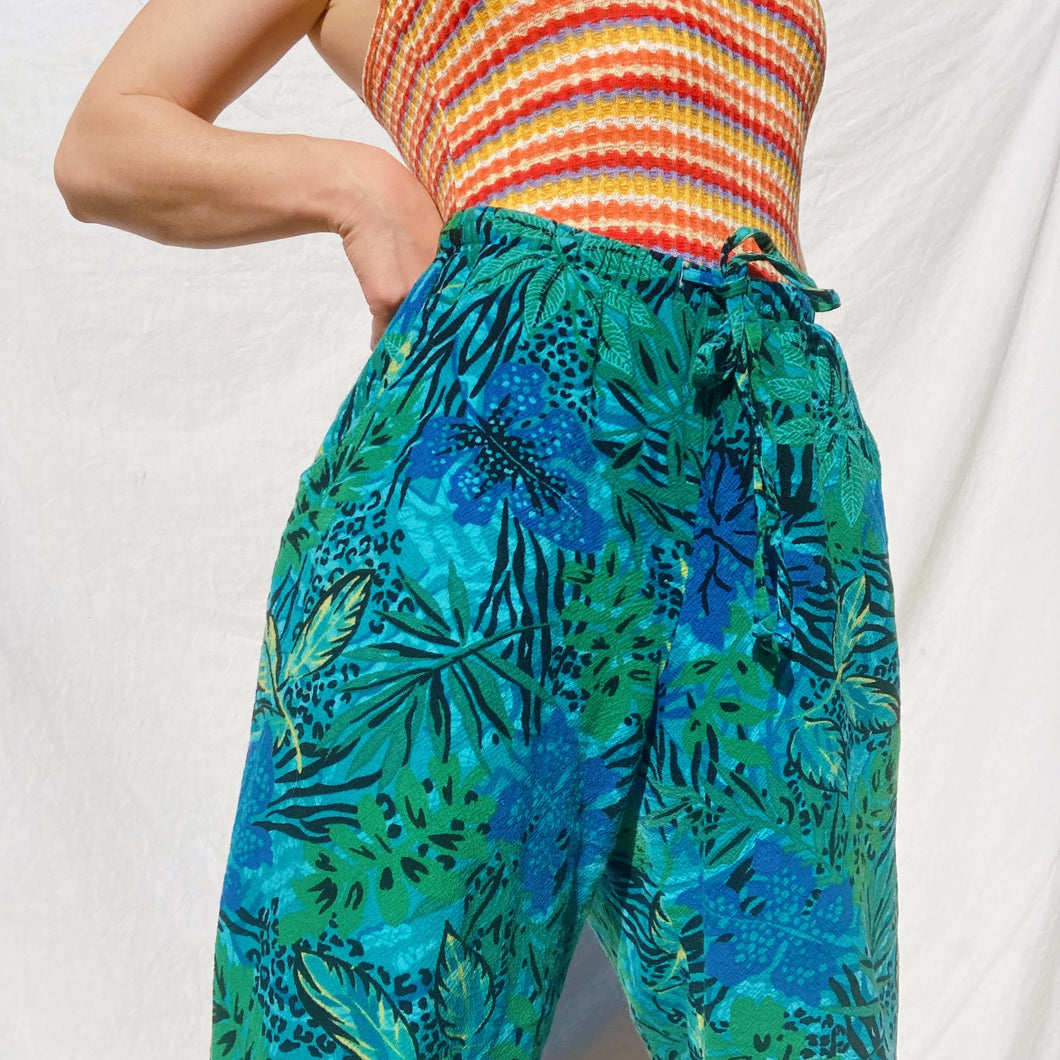 Funky Tropical Cropped Pants