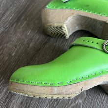 Load image into Gallery viewer, Swedish Lime Green Clogs
