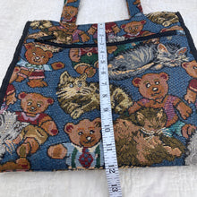 Load image into Gallery viewer, Teddy Bear Tapestry Bag
