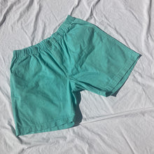 Load image into Gallery viewer, 90s Hi-Waist Teal Shorts
