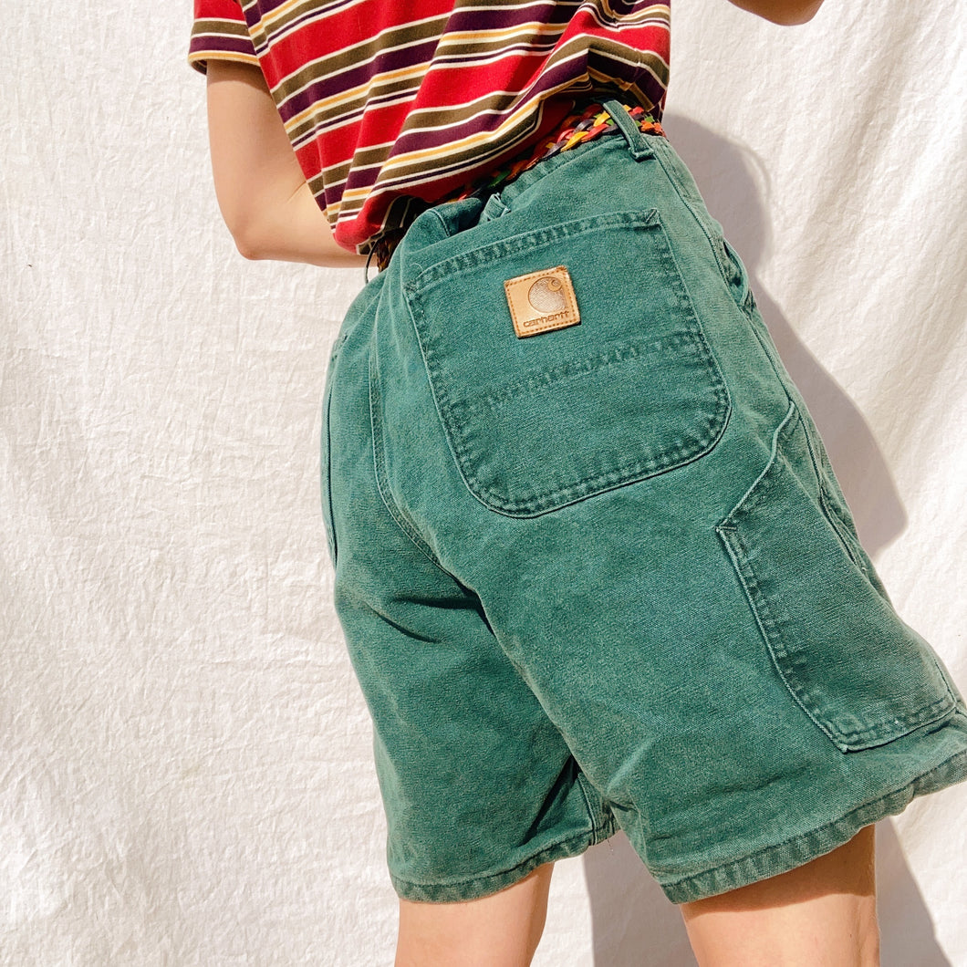 Forest Green Carhartt Carpenter Shorts