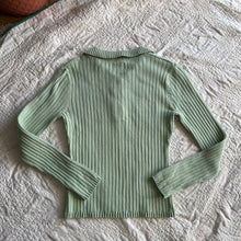 Load image into Gallery viewer, Y2K Mint Collared Sweater
