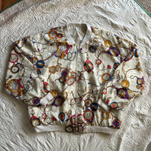 Load image into Gallery viewer, 80s Silk Clocks Jacket
