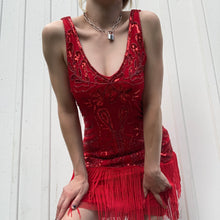 Load image into Gallery viewer, 20s-Style Sequin Cocktail Dress
