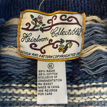 Load image into Gallery viewer, 2000 Heirloom Collections Knitted Holiday Cardigan
