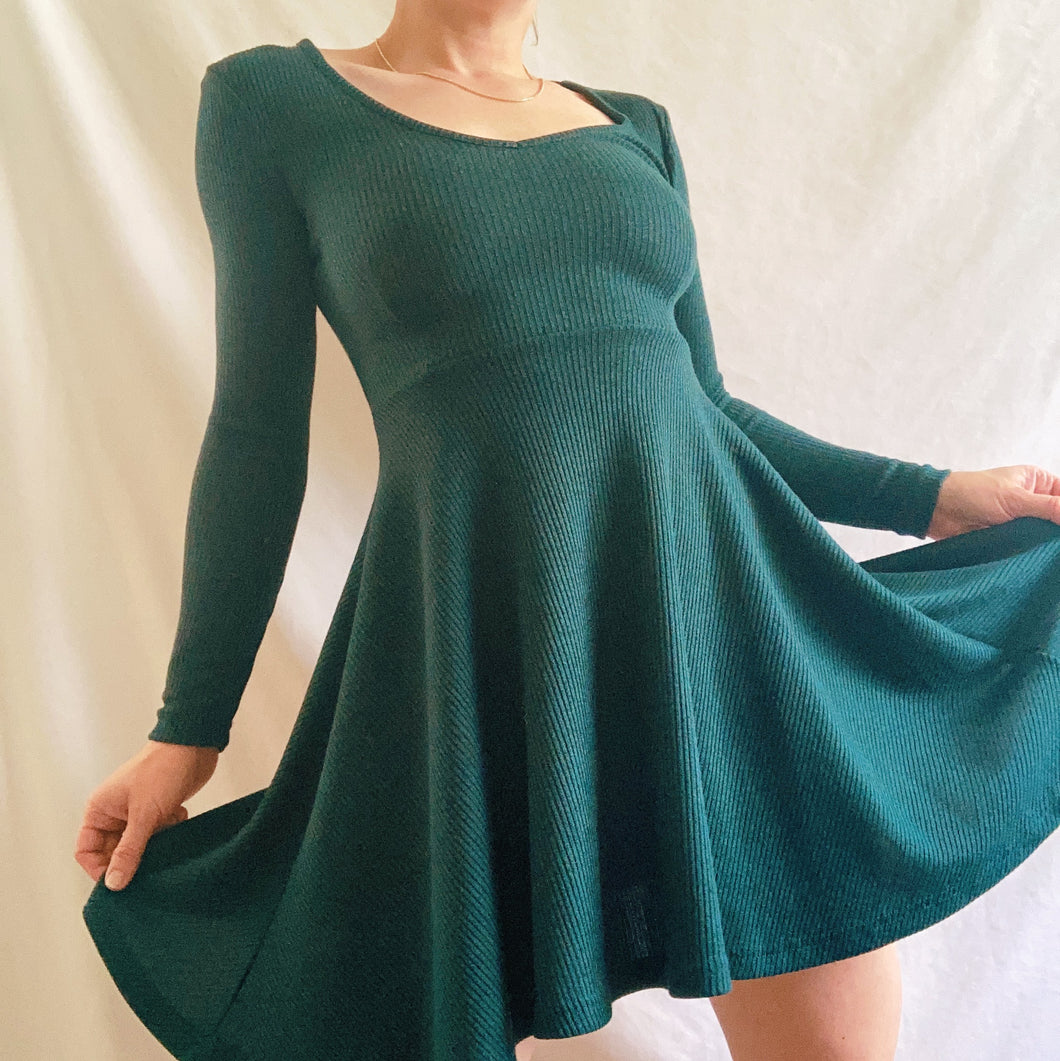 Teal Skater Dress