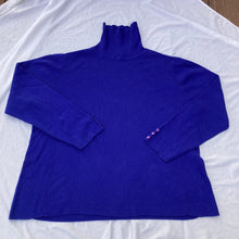 Load image into Gallery viewer, Chunky Blue Ribbed Turtleneck
