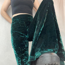 Load image into Gallery viewer, Crushed Velvet Bellbottoms
