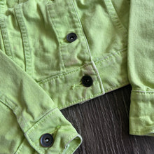 Load image into Gallery viewer, Y2K Lime Denim Jacket
