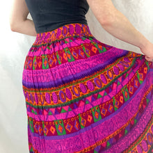 Load image into Gallery viewer, Funky Rainbow Maxi Skirt
