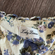 Load image into Gallery viewer, 80s Floral Lace-Up Dress
