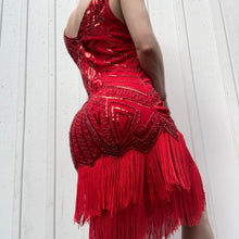 Load image into Gallery viewer, 20s-Style Sequin Cocktail Dress
