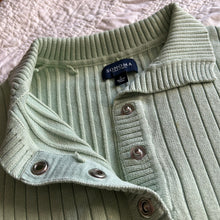 Load image into Gallery viewer, Y2K Mint Collared Sweater
