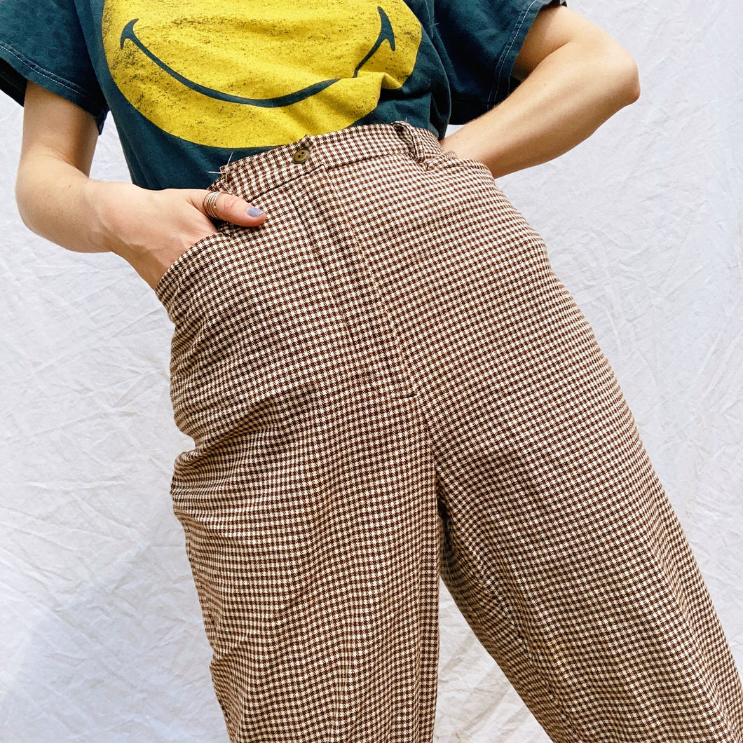 Retro Gingham Pants