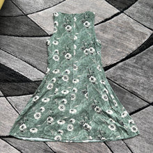 Load image into Gallery viewer, 90s Sage Floral Midi Dress
