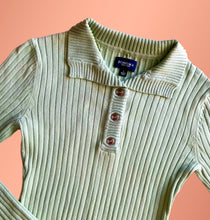 Load image into Gallery viewer, Y2K Mint Collared Sweater

