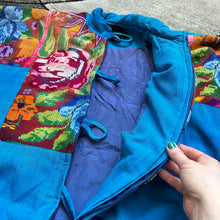 Load image into Gallery viewer, Vintage Stitched Rainbow Floral Jacket
