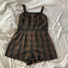 Load image into Gallery viewer, 60s Plaid Playsuit
