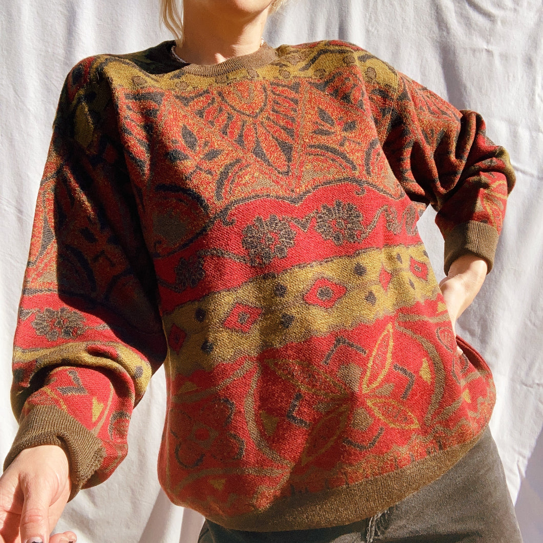 Funky 90s Pullover Sweater