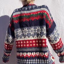 Load image into Gallery viewer, 2000 Heirloom Collections Knitted Holiday Cardigan
