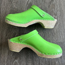 Load image into Gallery viewer, Swedish Lime Green Clogs
